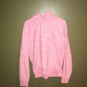pink champion sweatshirt